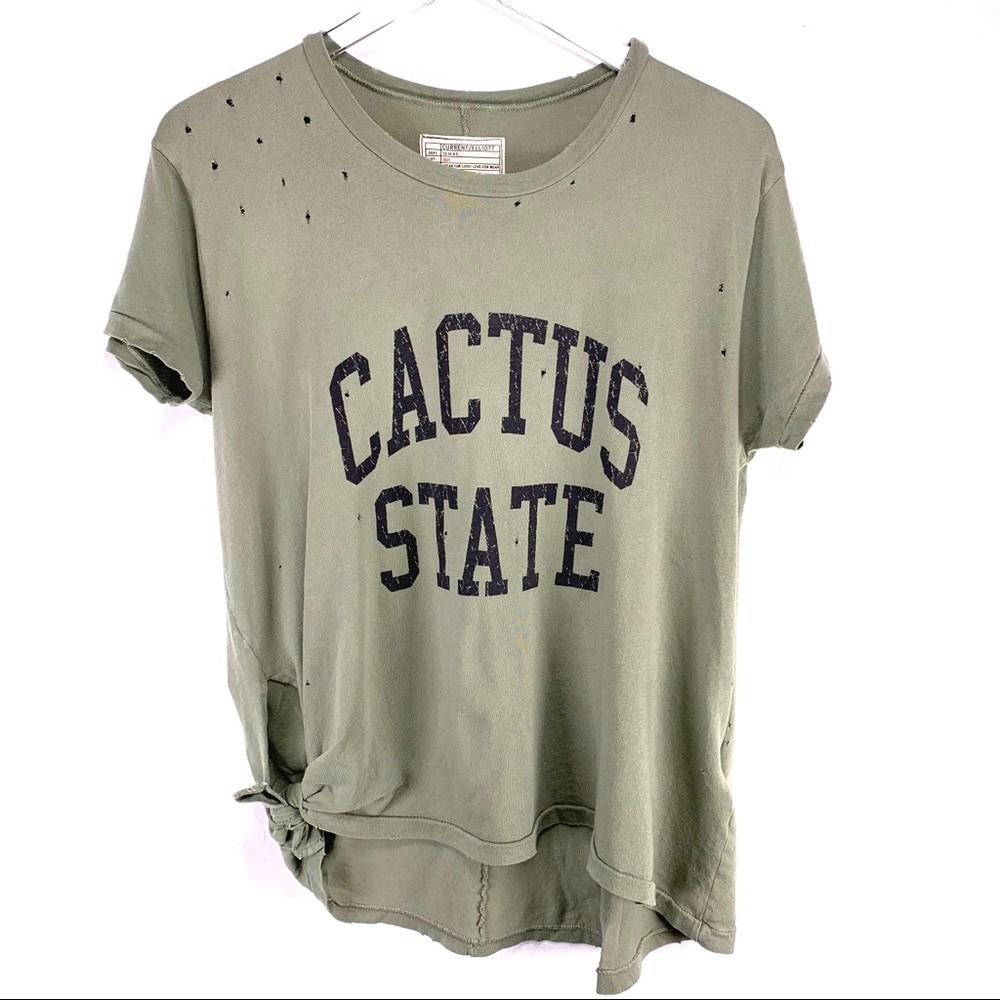 Current/Elliot "The Tie-Up Roadie Tee" Cactus